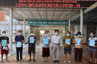 Đến nay, Bệnh viện đa khoa T.Ư Quảng Nam đã công bố khỏi cho 47 bệnh nhân.