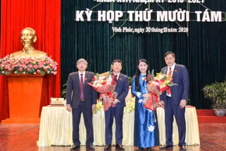 Tân Chủ tịch HĐND và Chủ tịch UBND tỉnh Vĩnh Phúc.