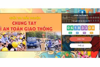 Số lượt thi trắc nghiệm “Chung tay vì an toàn giao thông” tuần bốn tiếp tục tăng mạnh
