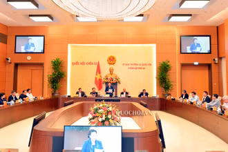 Một phiên họp của Ủy ban Thường vụ Quốc hội.