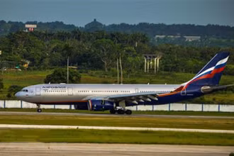 Máy bay của hãng hàng không Nga Aeroflot. (Ảnh: AFP/TTXVN)