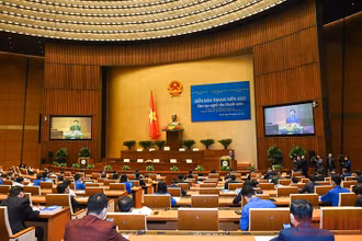 Quang cảnh Diễn đàn chính sách quốc gia về đào tạo nghề cho thanh niên. (Ảnh: Duy Linh)
