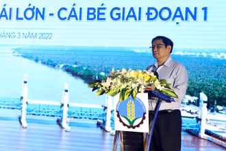 Thủ tướng Phạm Minh Chính phát biển tại lễ khánh thành.
