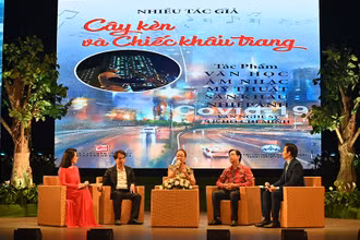 Giao lưu với các đại biểu trong chương trình.