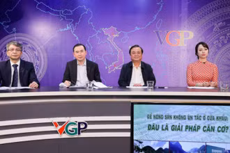 Tọa đàm trực tuyến "Để nông sản không ùn tắc ở cửa khẩu: Đâu là giải pháp căn cơ?". (Ảnh: VGP)