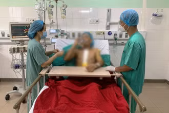 Người may mắn được ghép tim là anh M.S.H, 37 tuổi, quê ở Quảng Bình. (Ảnh: Bệnh viện Trung ương Huế cung cấp)