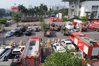 Công an Quảng Ninh ra quân bảo đảm an ninh trật tự cho SEA Games 31.