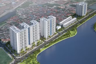 Phối cảnh dự án nhà ở xã hội Thượng Thanh, quận Long Biên. (Ảnh: NGỌC ANH)