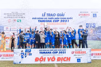 U13 PVF vô địch Giải bóng đá thiếu niên toàn quốc Yamaha Cup 2021. (Ảnh: BTC)