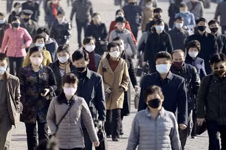 Đường phố thủ đô Bình Nhưỡng, Triều Tiên, ngày 30/3/2020. (Ảnh: Kyodo/Reuters)