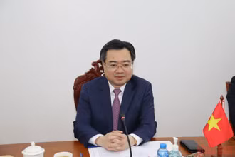 Bộ trưởng Xây dựng Nguyễn Thanh Nghị đề nghị hai bên rà soát, xem xét lại một số nội dung đang phối hợp thực hiện để chuẩn bị tốt cho hợp tác trong thời gian tới. (Ảnh: Xuân Sơn)