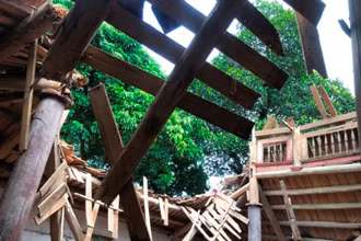 Đình Đại Phúc bị xuống cấp nghiêm trọng.
