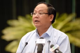 Hình ảnh ông Tất Thành Cang trong một cuộc họp lúc còn công tác.
