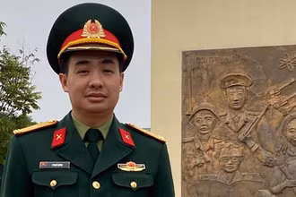 Bạn Phạm Hùng (Ban Khảo thí và Đảm bảo chất lượng giáo dục đào tạo, Trường Sĩ quan Pháo binh - Xã Thanh Mỹ, thị xã Sơn Tây, TP Hà Nội), người đoạt giải Nhất tuần thứ 15 cuộc thi trắc nghiệm “Chung tay vì an toàn giao thông” trên mạng VCNet. (Ảnh: NVCC) 
