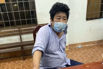 Đối tượng Cao Văn Lĩnh tại Cơ quan Cảnh sát điều tra Công an TP Vũng Tàu (Bà Rịa-Vũng Tàu).