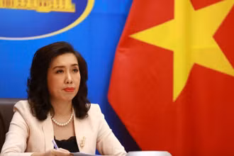 Người Phát ngôn Bộ Ngoại giao Việt Nam Lê Thị Thu Hằng. 
