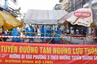 TP Mỹ Tho (Tiền Giang) phong tỏa phường 8, tiến hành xét nghiệm cho người dân quy mô lớn.