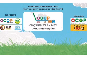 Chương trình “Chợ đêm trên mây” nhằm hỗ trợ tiêu thụ nông sản, thực phẩm an toàn và các sản phẩm OCOP.