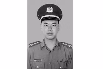 Chân dung Đại úy Lê Huỳnh Nhật Minh.