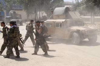 Lực lượng an ninh Afghanistan tại tỉnh Kunduz, ngày 22/6/2021. (Ảnh: Reuters)