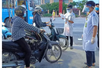 Thái Bình tăng cường kiểm soát người, phương tiện ra, vào địa bàn thông qua 7 chốt kiểm soát liên ngành.