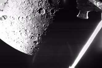 Hình ảnh của sao Thủy được chụp bởi tàu vũ trụ BepiColombo khi nó bay qua hành tinh này ngày 1/10. (Ảnh: European Space Agency/AFP/Getty Images)