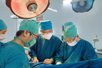 Bệnh nhân Nguyễn Quang K. được cứu chữa tại Bệnh viện Vũng Tàu.