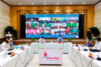  Giám đốc Sở Giáo dục và Đào tạo Đồng Tháp phát biểu tại phiên họp UBND tỉnh thường kỳ tháng 9 và 9 tháng đầu năm.