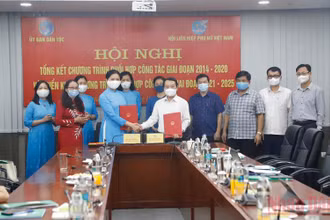 Lễ ký kết Chương trình phối hợp công tác giai đoạn 2021-2025 giữa 2 cơ quan.