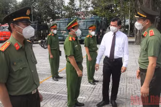 Bí thư Tỉnh ủy Đồng Nai Nguyễn Hồng Lĩnh động viên lực lượng tham gia triệt phá chuyên án 1220Q.