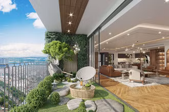 Căn hộ Sachi Prime có phòng khách thiết kế mở với tầm view rộng giúp gia tăng không gian sống, luôn tràn ngập không khí trong lành, thoáng đãng.