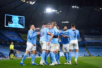 Đánh bại PSG với tổng tỷ số 4-1, Man City lần đầu vào chung kết Champions League. (Ảnh: Getty Images)