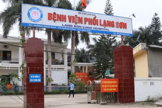 Khu Bệnh viện Phổi Lạng Sơn đã được phong tỏa.
