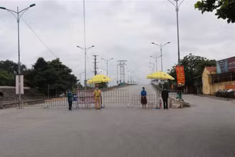 Chốt kiểm dịch tại Bắc Ninh.
