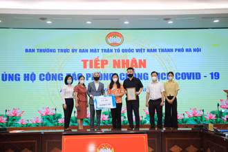 Các đơn vị, cá nhân ủng hộ thành phố trong công tác chống dịch.