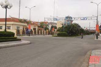 Huyện Nga Sơn thực hiện giãn cách xã hội theo Chỉ thị 16. (Ảnh: Báo Thanh Hóa)