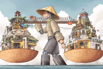 "Hà Nội Rong" - Tác phẩm giành giải nhất của cuộc thi. (Ảnh: UNESCO Hà Nội)