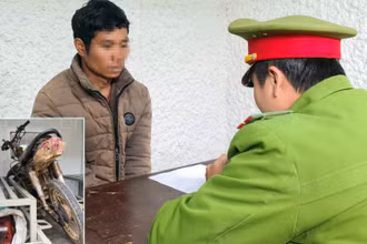 Bị can Ha Pri cùng tang vật.