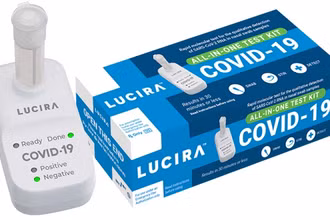 Thiết bị của Lucira cho phép mọi người tự kiểm tra và nhận kết quả Covid-19 tại nhà trong vòng 30 phút. Ảnh: Lucira Health.