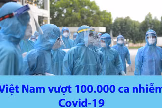 Việt Nam vượt 100.000 ca nhiễm Covid-19