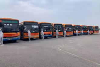 Các phương tiện của Transerco đã sẵn sàng làm nhiệm vụ.