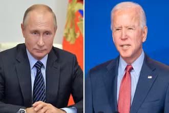 Tổng thống Nga V.Putin và Tổng thống Mỹ J.Biden. (Ảnh: RIA)