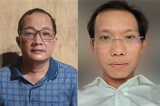 Bị can Nguyễn Minh Quân (trái) và bị can Nguyễn Văn Lợi (phải). (Ảnh: http://bocongan.gov.vn/)