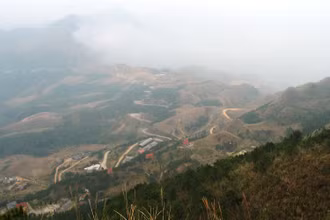Toàn bộ khu du lịch Mẫu Sơn, Lộc Bình (Lạng Sơn) chìm trong rét hại.