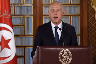 Tổng thống Tunisia Kais Saied. (Ảnh: Reuters)
