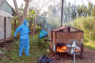 Xe đốt rác di động an toàn, hiệu quả, tiết kiệm.