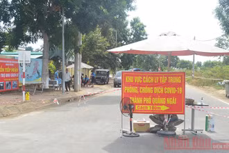 Khu cách ly tập trung tại ký túc xá Đại học Phạm Văn Đồng (Quảng Ngãi).