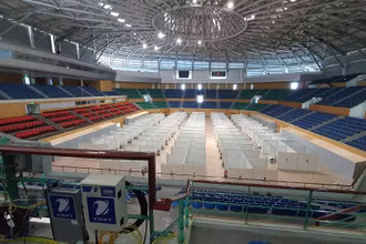 Thực hiện trên nền hạ tầng khu liên hợp thể thao nên VNPT phải cải tạo khá nhiều hạng mục để phù hợp với tiêu chuẩn y tế.