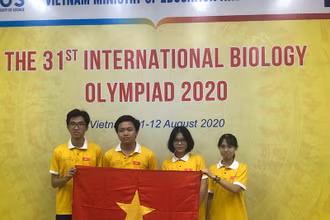 Bốn học sinh Việt Nam giành huy chương tại Olympic Sinh học quốc tế