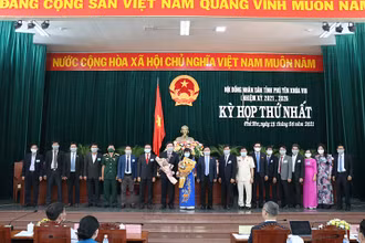 Quang cảnh kỳ họp Hội đồng nhân dân tỉnh Phú Yên Khóa VIII nhiệm kỳ 2021-2026.